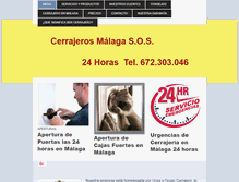 Tablet Screenshot of cerrajerourgentemalaga.es